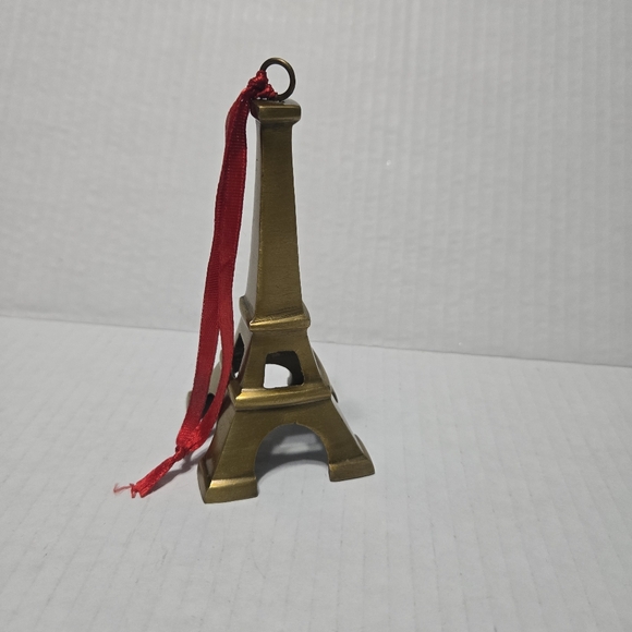 Brass Eiffel Tower Christmas Ornament Paris FR - Picture 9 of 9